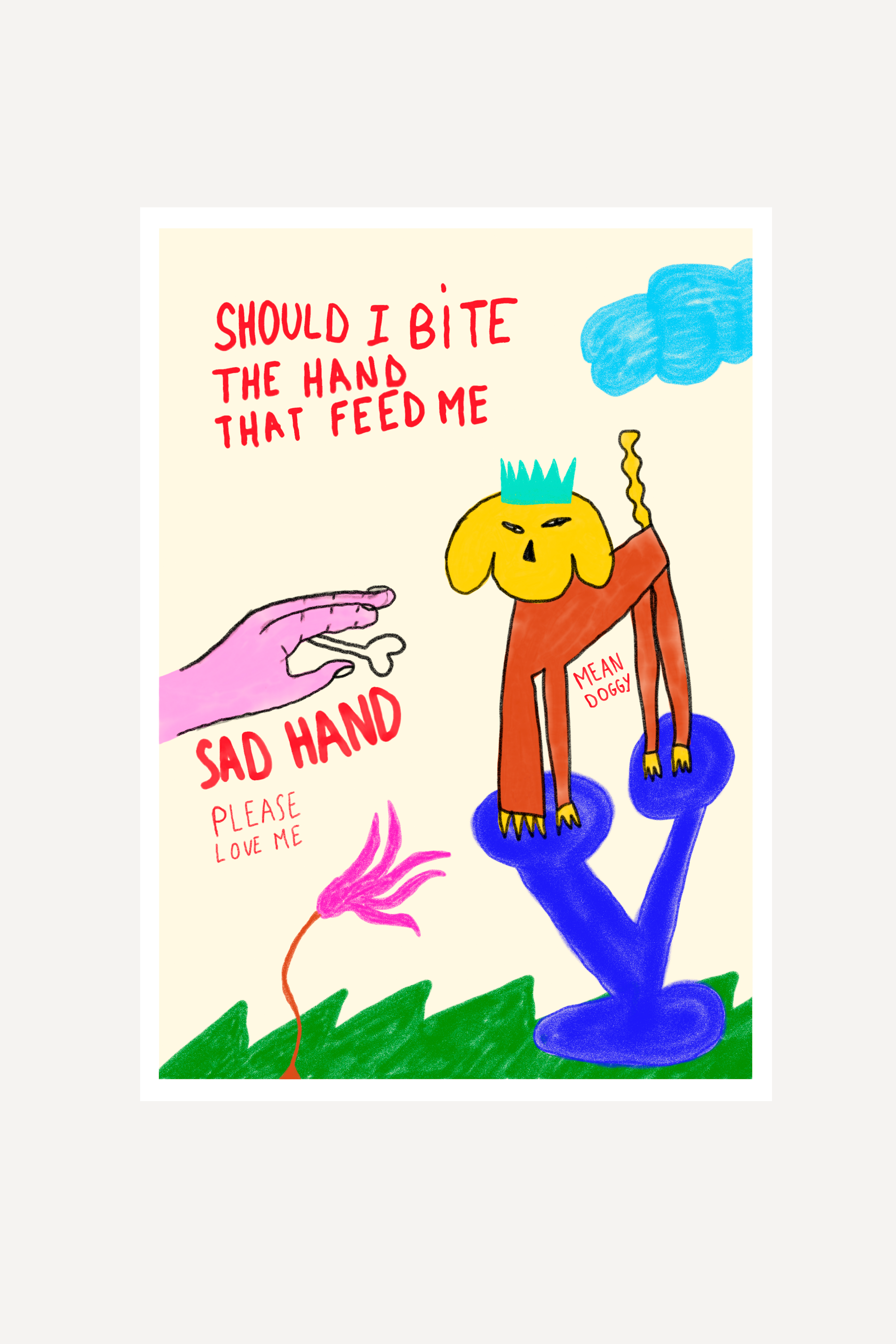 Bite the hand | Print