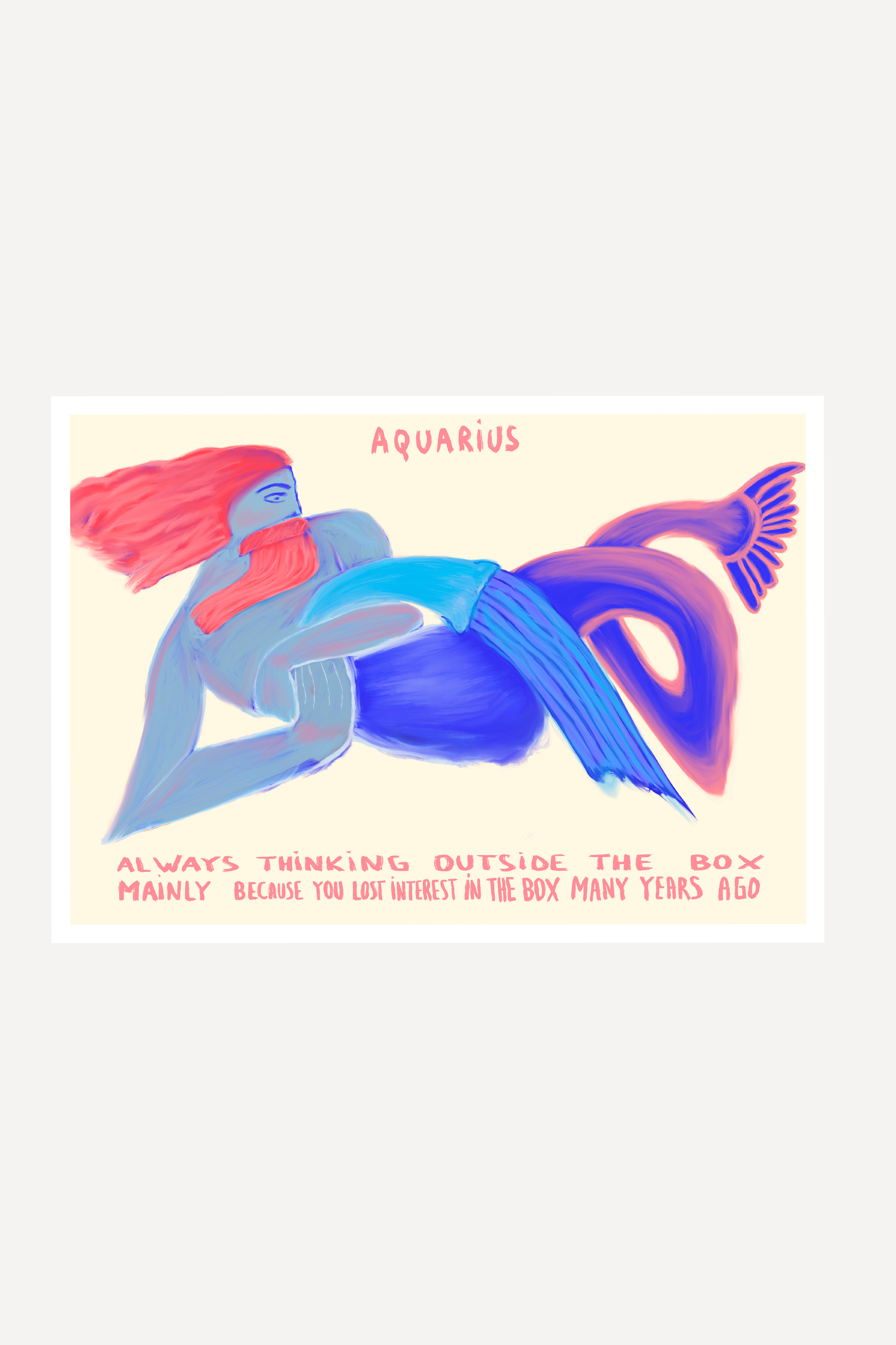 Aquarius Star Sign | Print