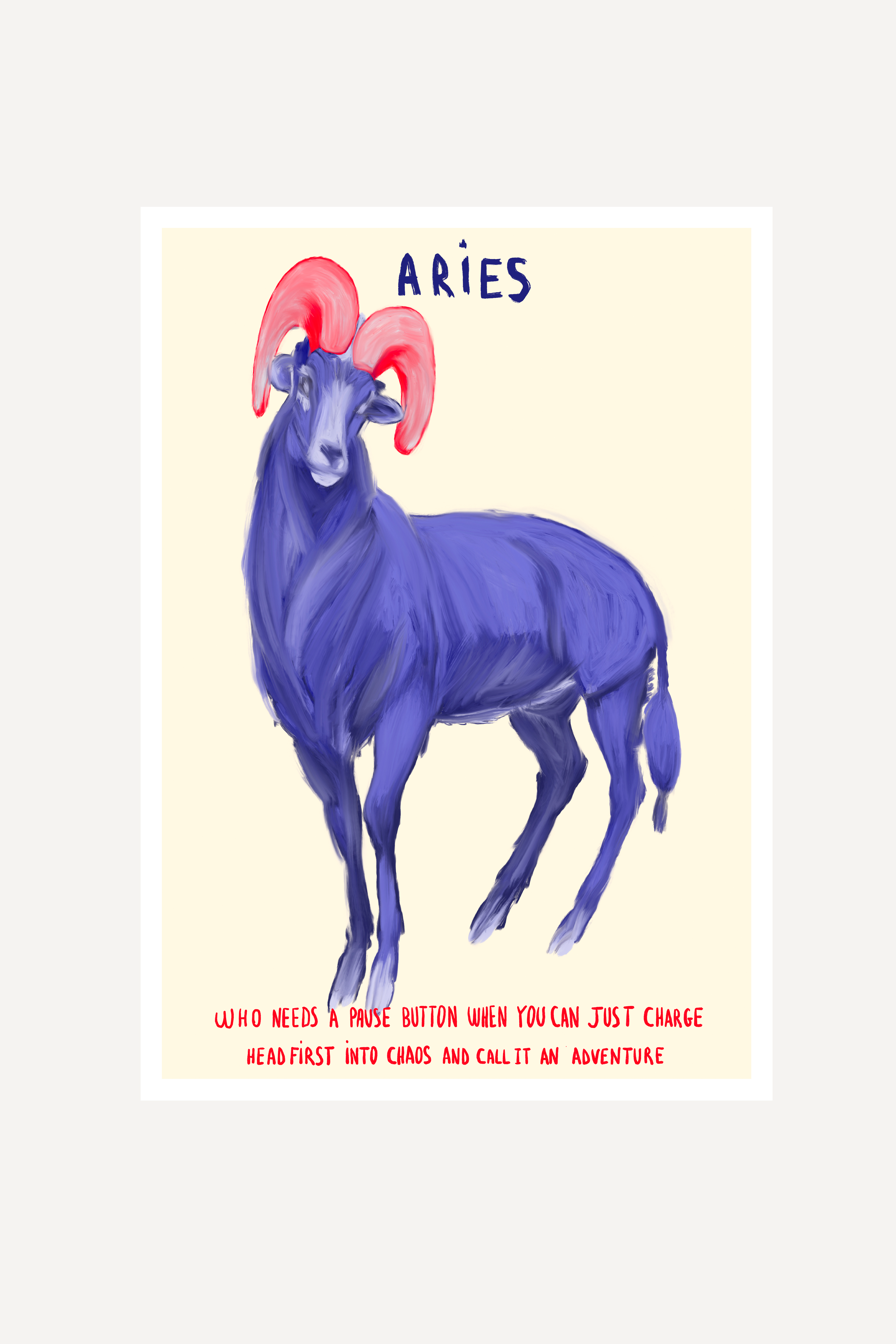 Aries star sign | Print
