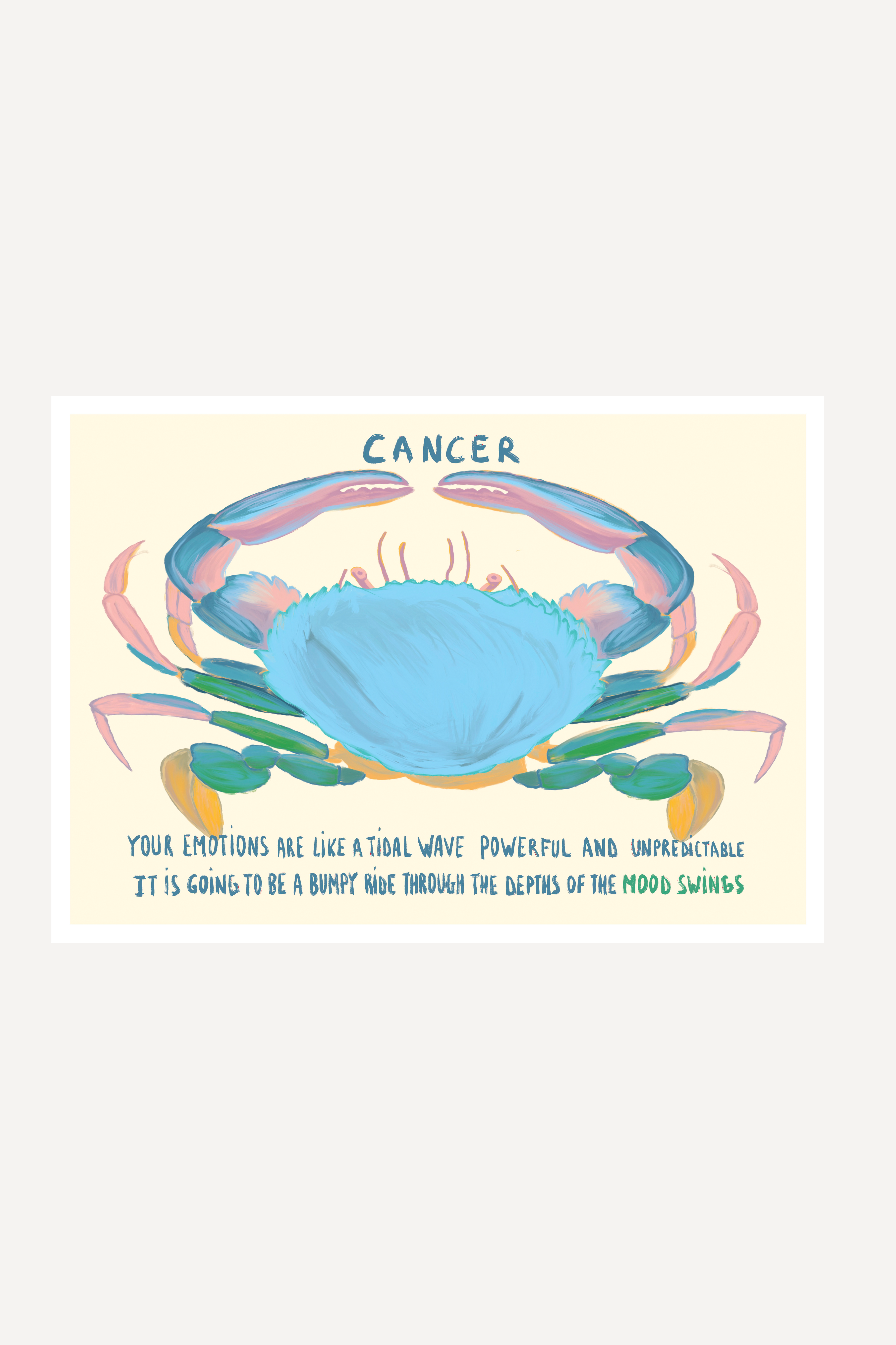 Cancer Star Sign  | Print