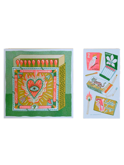 Colourful risograph print with typography Trade Mark True Love by British Illustrator Jacqueline Colley. Available at www.cuemars.com