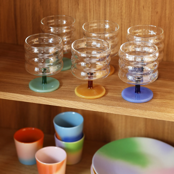 mingle glasses set of two in amber by Klevering, available at www.cuemars.com