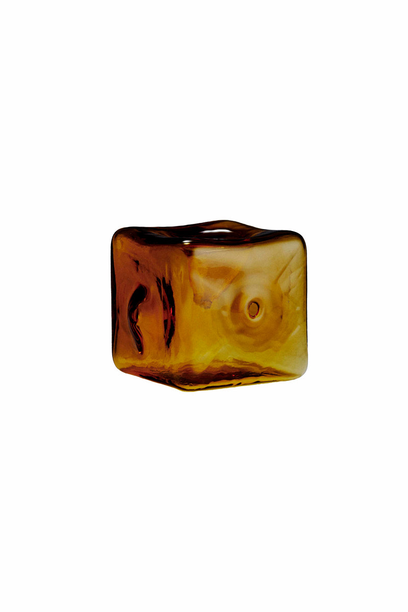 Hand blown honey glass pipe by Laundry Day, available at www.cuemars.com