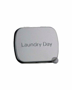 Mesh Screens Package in an embossed metallic tin by American based company Laundry Day, available at www.cuemars.com