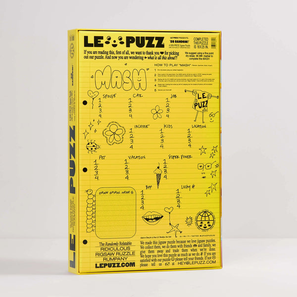 Le Puzz So Random Puzzle. Dive into quirky fun with the Le Puzz So Random 500-piece jigsaw puzzle.