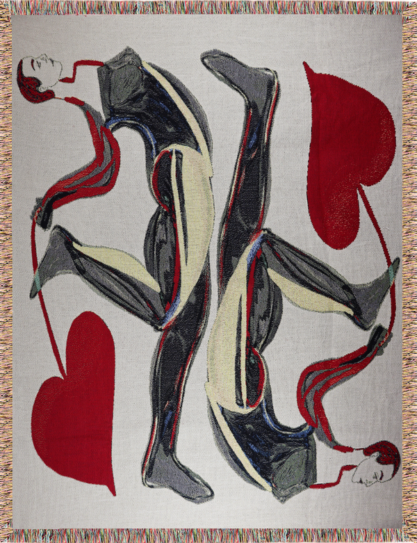 Queen of heart -  Woven Throw