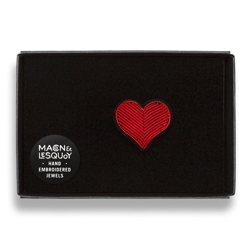 red heart brooch macon et lesquoy