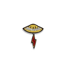 UFO brooch designed by Macon and Lesquoy in France, ethically hand made in Pakistan. Available at www.cuemars.com