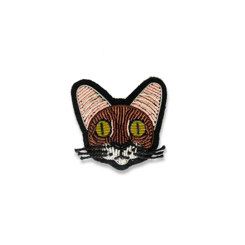 Bengal cat brooch designed by Macon and Lesquoy in France, ethically hand made in Pakistan. Available at www.cuemars.com