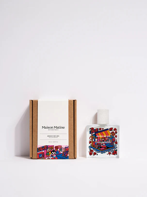 Perfume bottle by Maison Matine available at www.cuemars.ciom Arashi No Umi