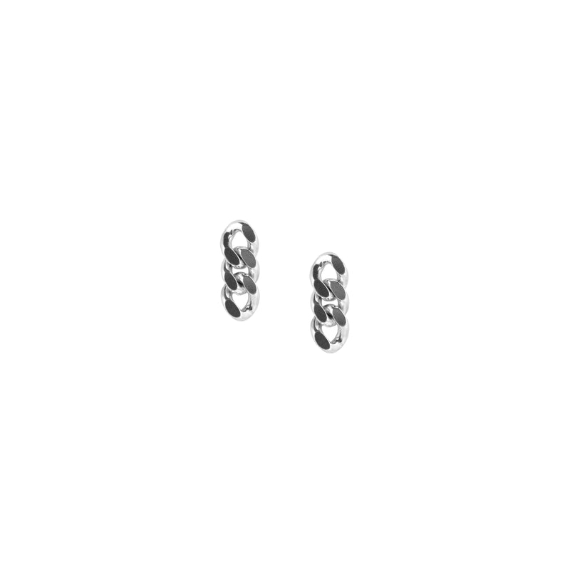 nina-ullrich-silver-small-Chain-LinkEarrings-cuemars