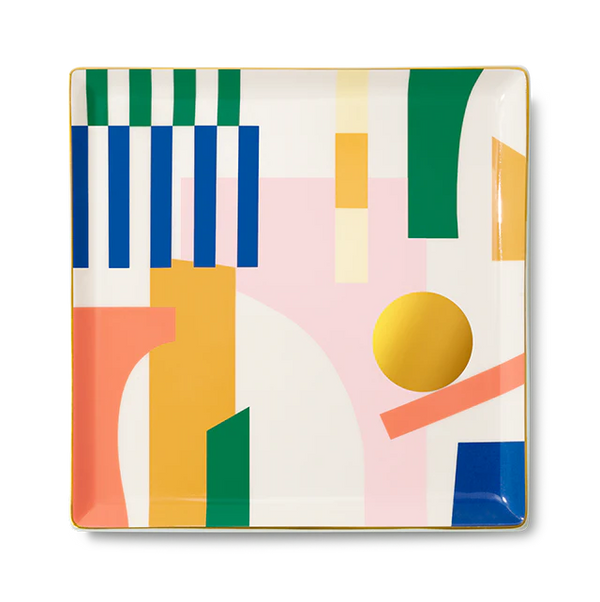 Colourful contemporary Ceramic Tray emporio designed by Octaevo in Barcelona, available at www.cuemars.com in London