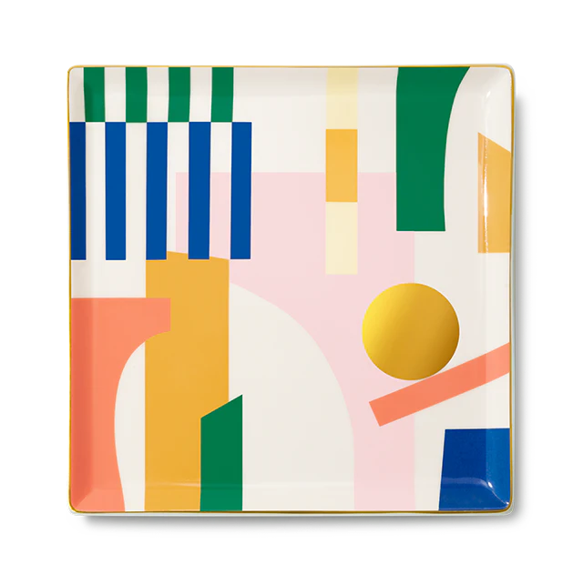 Colourful contemporary Ceramic Tray emporio designed by Octaevo in Barcelona, available at www.cuemars.com in London