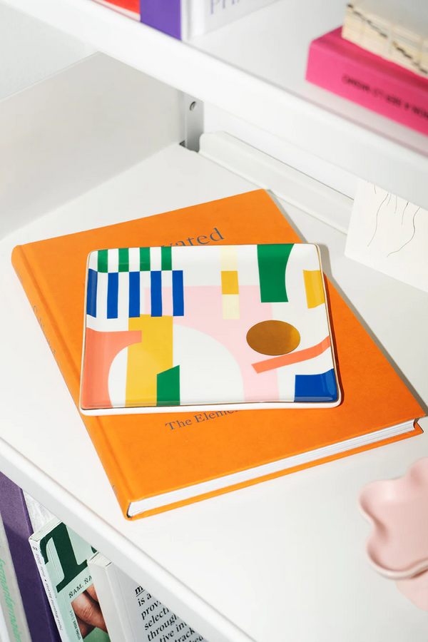 Colourful contemporary Ceramic Tray emporio designed by Octaevo in Barcelona, available at www.cuemars.com in London