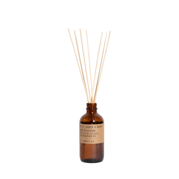 PF Candle Co Reed Diffuser Amber & Moss available at cuemars.com