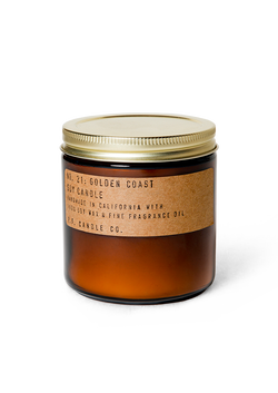 Golden Coast n21 soy wax candle handmade in California by PF Candle Co. Available at cuemars.com