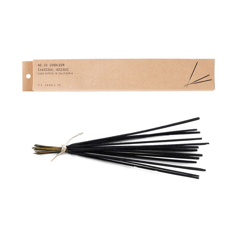 Pf candle charcoal sticks Sunbloom, available at www.cuemars.com