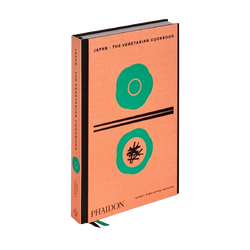 Orange and green vegetarian book by Nancy Singleton Hachisu, the most authoritative voice in Japanese home cooking today, showcases Japanese vegetarian dishes, available at www.cuemars.com