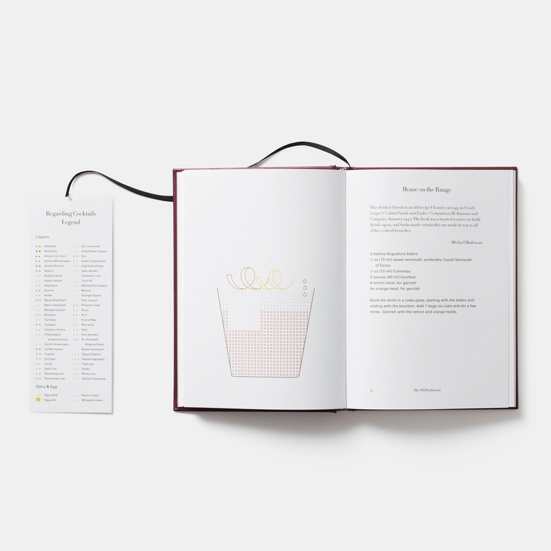 Cocktail book by the late Sasha Petraske featuring 85 of his signature cocktails, available at www.cuemars.com