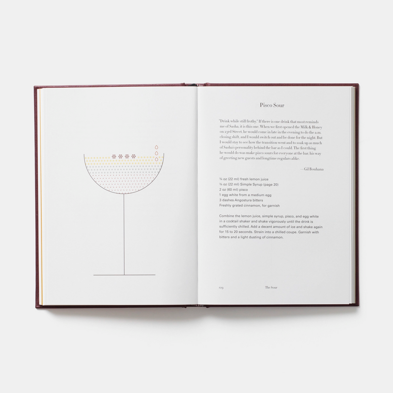 Cocktail book by the late Sasha Petraske featuring 85 of his signature cocktails, available at www.cuemars.com