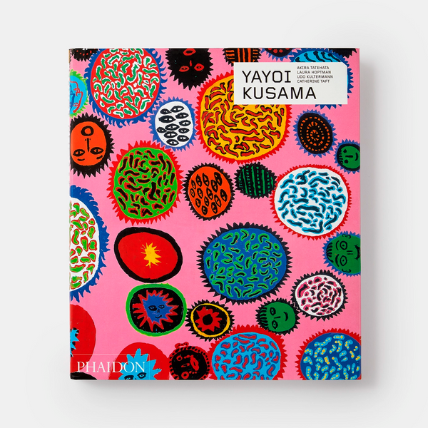 Bright bold and colourful Yayoi Kusama book by Phaidon, available at www.cuemars.com