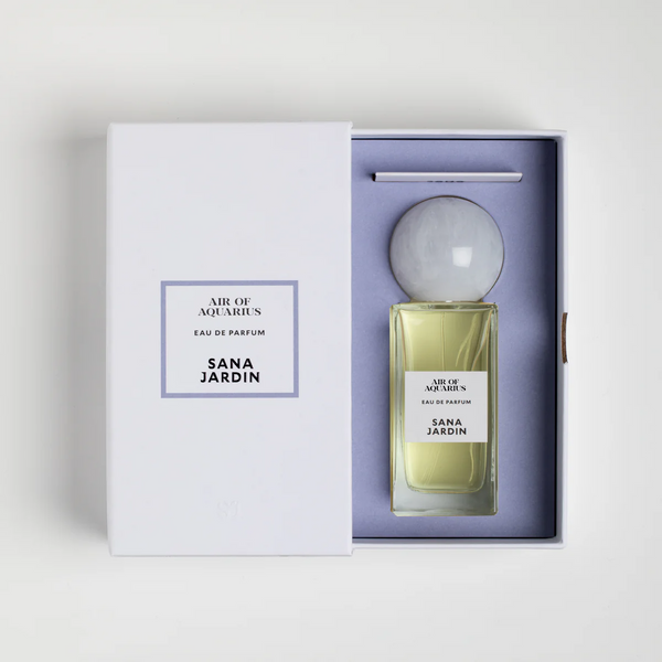 Sana Jardin bottle of 50ml of eau de parfum Air of Aquarius available at Cuemars.com