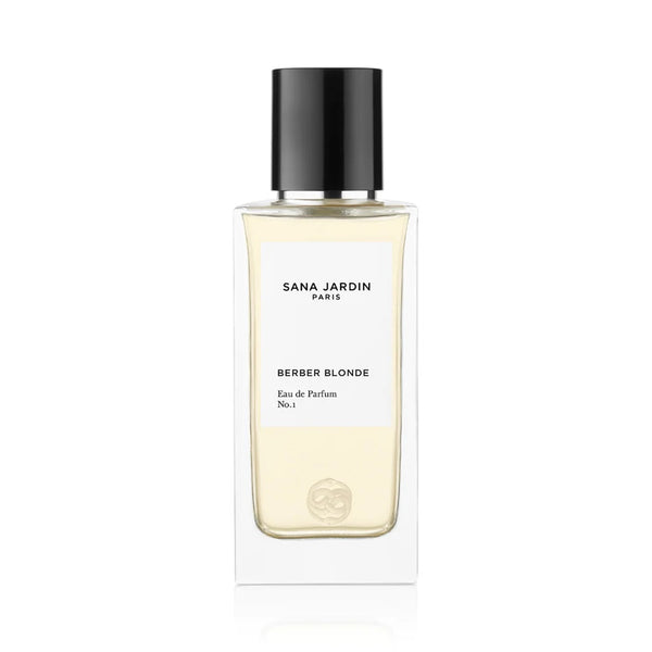 Sana Jardin bottle of 50ml of eau de parfum Berber Blonde side available at Cuemars.com