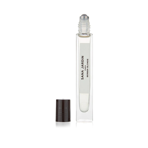 Sana Jardin bottle of 10ml of eau de parfum Berber Blonde side available at Cuemars.com