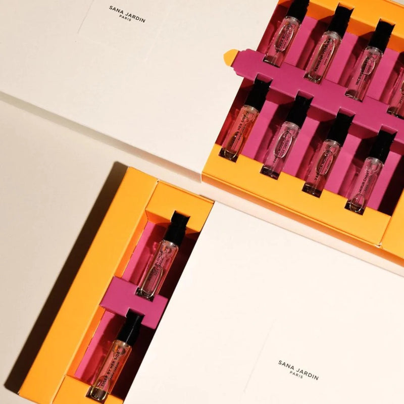 Sana Jardin Paris discovery box set vegan perfumes available at Cuemars