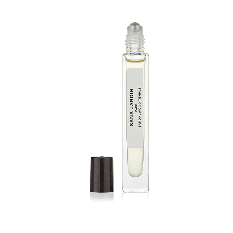 Sana Jardin bottle of 10ml of eau de parfum Sandalwood Temple available at Cuemars.com