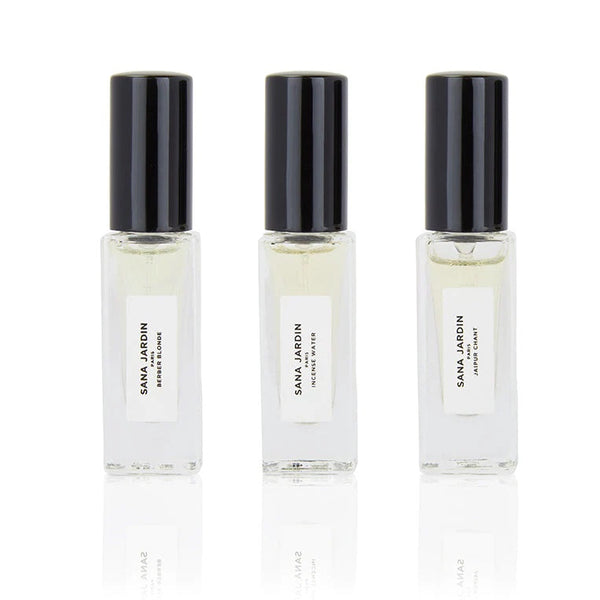 gift box of three best selling perfumes by Sana Jardin Paris available at Cuemars.com