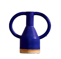 Blue Midi Eared Vase