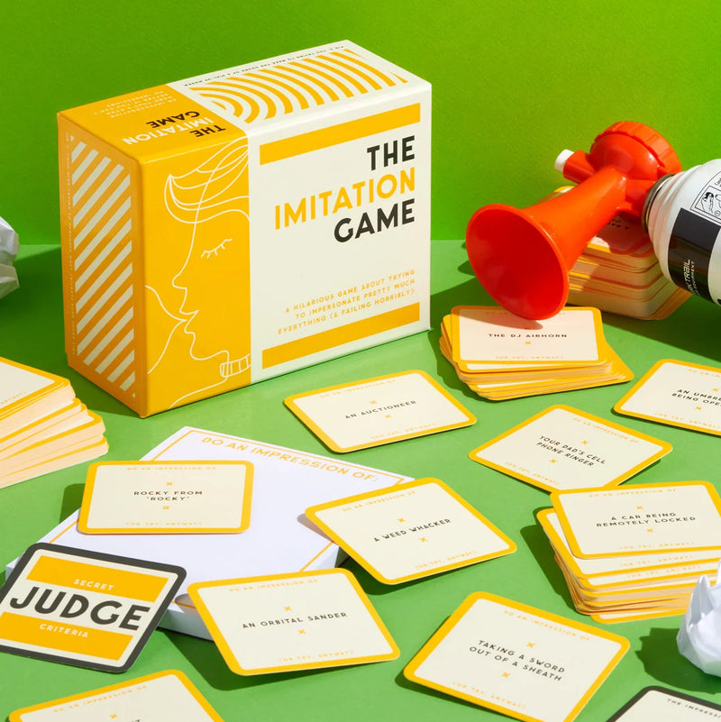 Board game about impersonations, available at www.cuemars.com