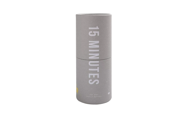 Hourglass 15 minutes mindful timer by The School of Life, available at www.cuemars.com