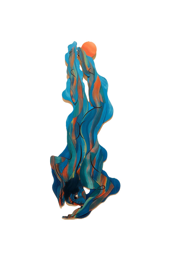 I had to dip blue and orange painting on lasercut MDF, available at www.cuemars.com