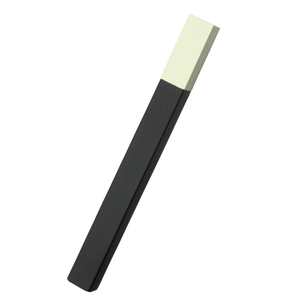 Slim Stick petrol lighter in black with a white top by Japanese makers Tsubota Pearl, available at www.cuemars.com