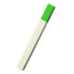 Slim Stick petrol lighter in white with green top by Japanese makers Tsubota Pearl, available at www.cuemars.com