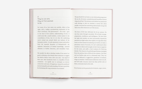 Chapter 2 of the sorrows of love by The School of Life, a guide to understanding the sorrows of being in love 