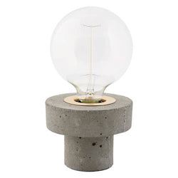 Concrete table lamp cuemars
