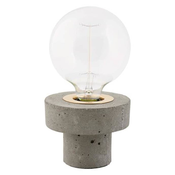 Concrete table lamp cuemars