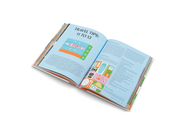 Family Adventures book with travel tips to travel with children, by Gestalten. Available at cuemars.com