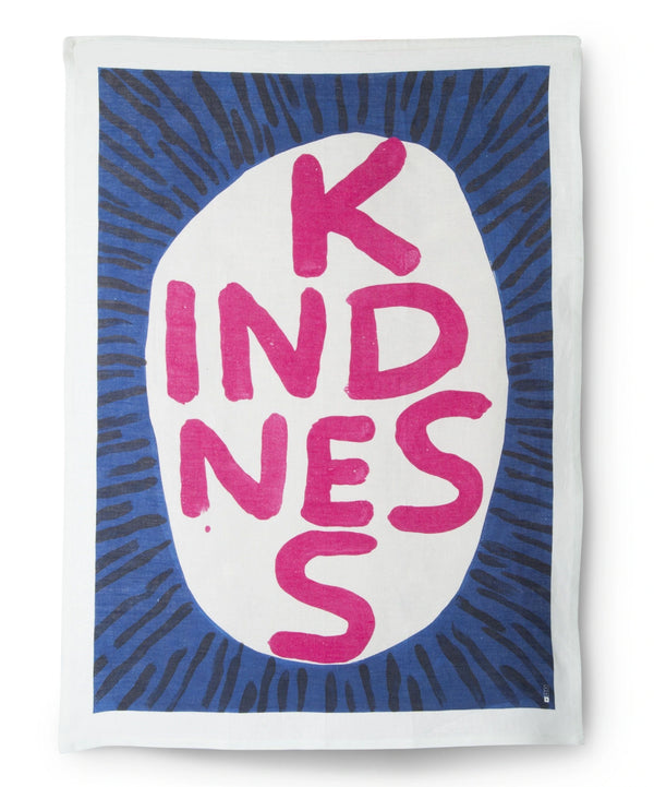 Kindness - linen-tea-towel-david-shrigley-cuemars