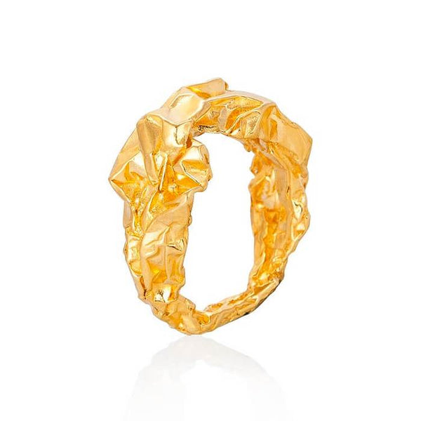 Crush Sculptural Ring - Gold
