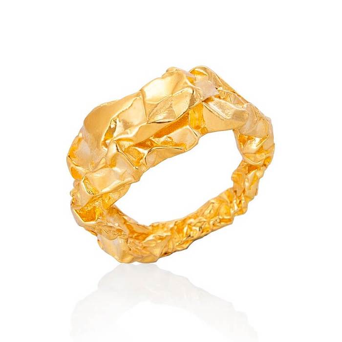 Crush Sculptural Ring - Gold