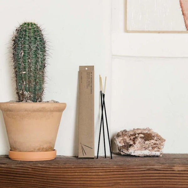 PF Candle Co Patchouli Sweetgrass Charcoal Incense Sticks available at cuemars.com