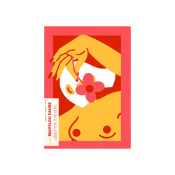 Nude orange, pink and red character by parisien artist Marylou Faure, Posterzine issue 46. Available at www.cuemars.com