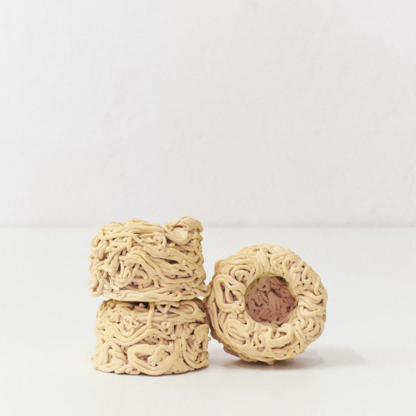 Noodles Ceramic Yellow Candle Holder by Polish ceramicists Siup Studio. Available at cuemars.com