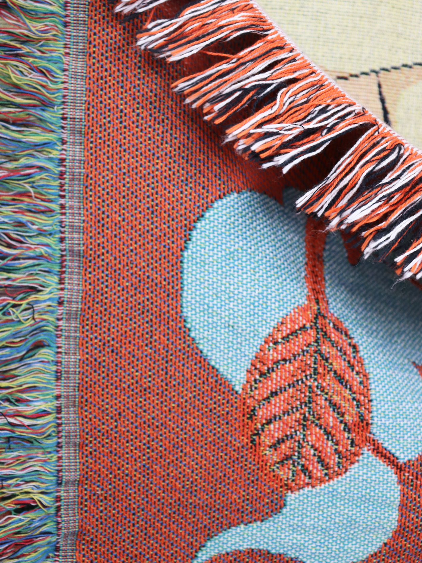 Tom Berry x Goodbond Artist Collaboration Throw 'Stillness' - Close up Details