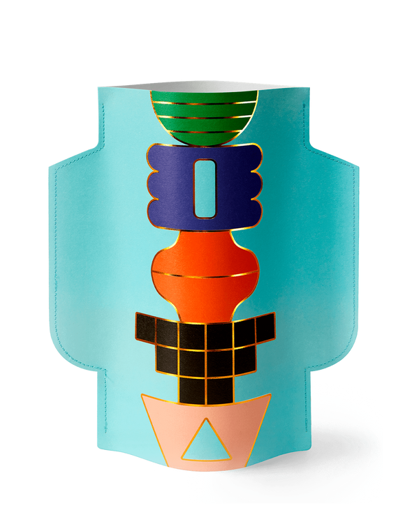 Paper Vase Templo - Blue