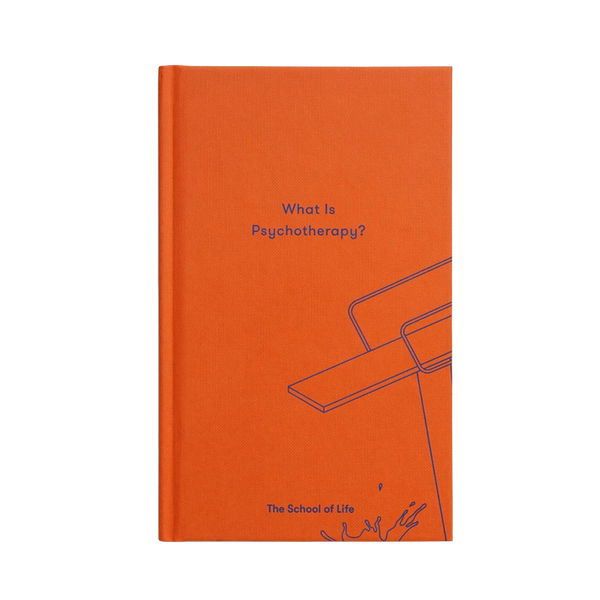 Front Cover of What is phychotherapy?, a book by The School of Life to remove the taboos that therapy can have in our society